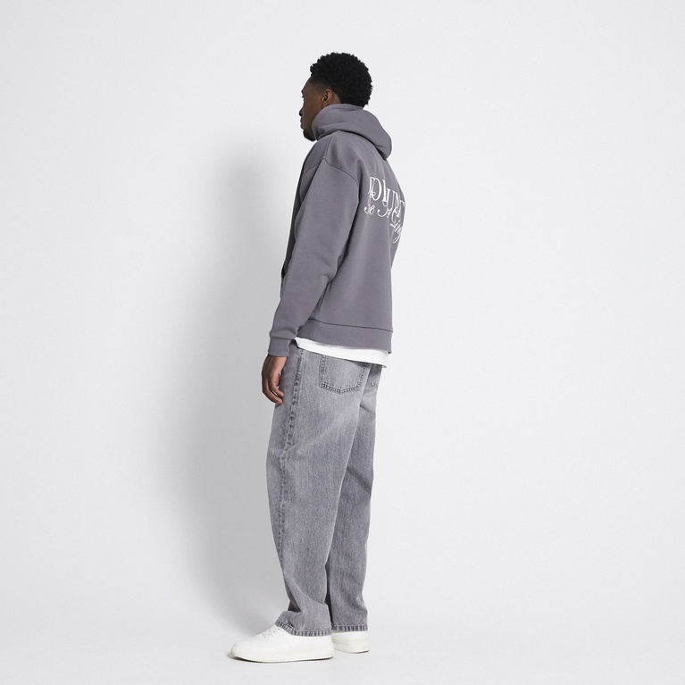 Printed hoodie "East 2.0" Grey